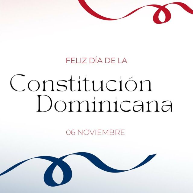 El Día de la Constitución en la República Dominicana se celebra el 06 Noviembre. Esta fecha conmemora la promulgación de la Constitución de la República Dominicana. Es un día importante en el país para reflexionar sobre los principios y valores que rigen su sistema político y legal de nuestro país.